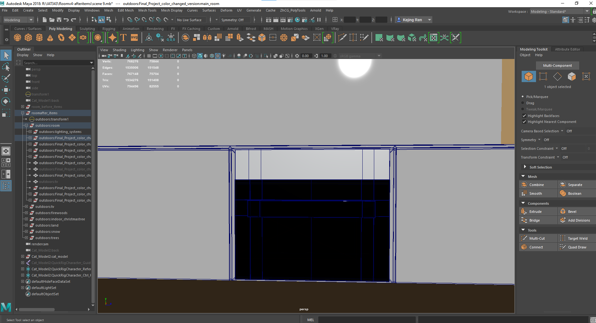 maya screenshoot of oven